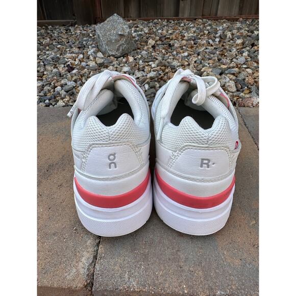 On Cloud The Roger Clubhouse White Rosewood Pink Shoes Sneakers Size 10 - Picture 13 of 15